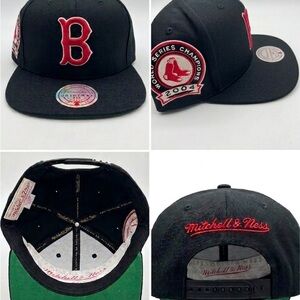 Mitchell & Ness Black Cap with Red Embroidery